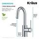 preview thumbnail 6 of 124, Kraus Oletto Single Handle 1-Hole Kitchen Bar Faucet