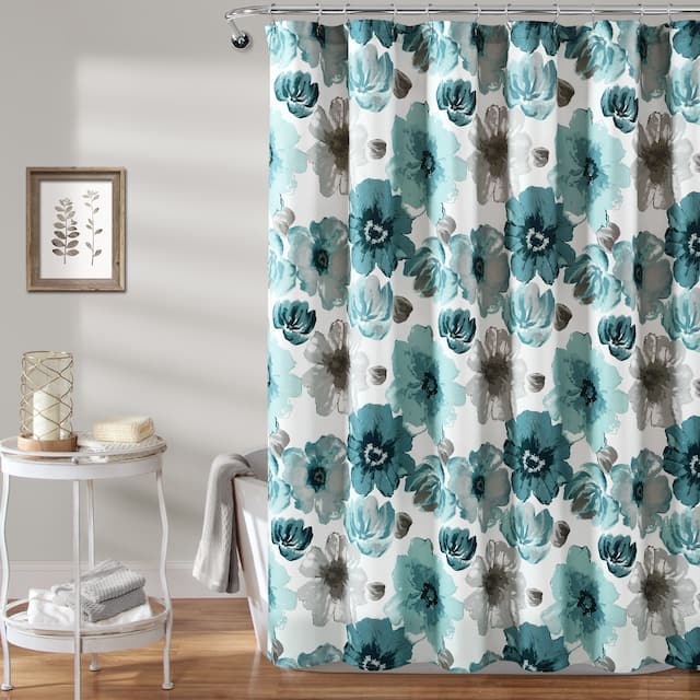 The Gray Barn Dogwood Shower Curtain - Blue - 72" x 72"
