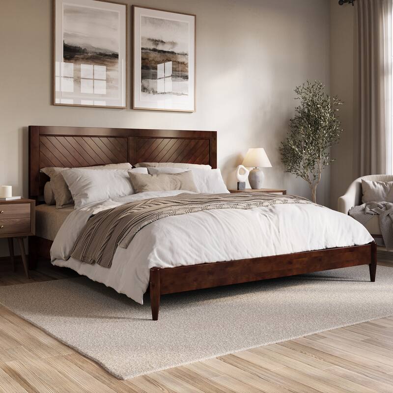 Berkshire Solid Wood Low Profile Platform Bed