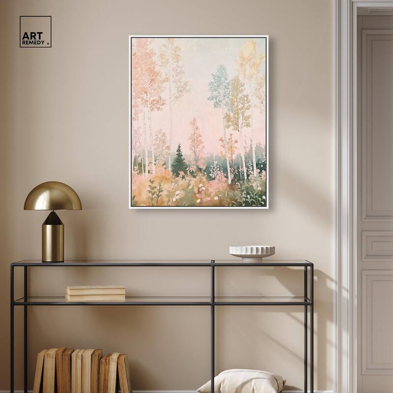 Birch Trees Canvas by Art Remedy