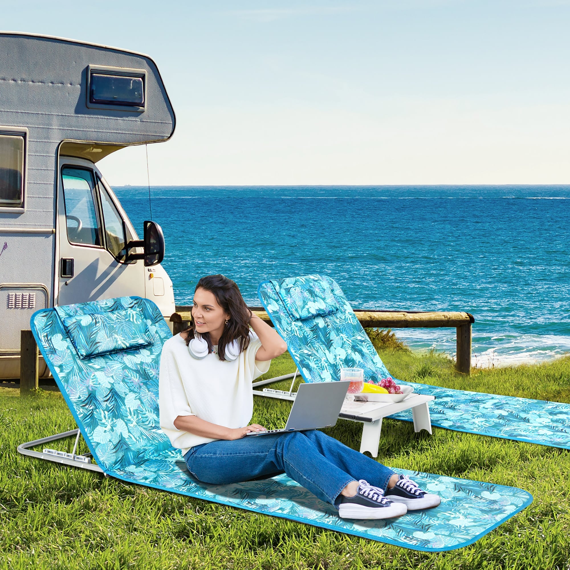 Beach lounge mat store