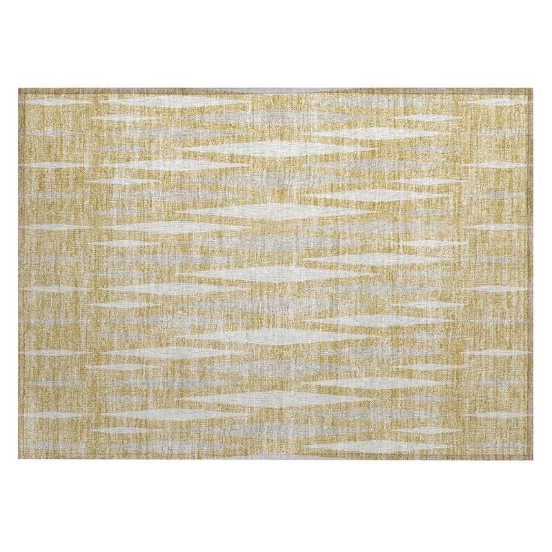 Machine Washable Indoor/ Outdoor Chantille Mosaic Contemporary Rug