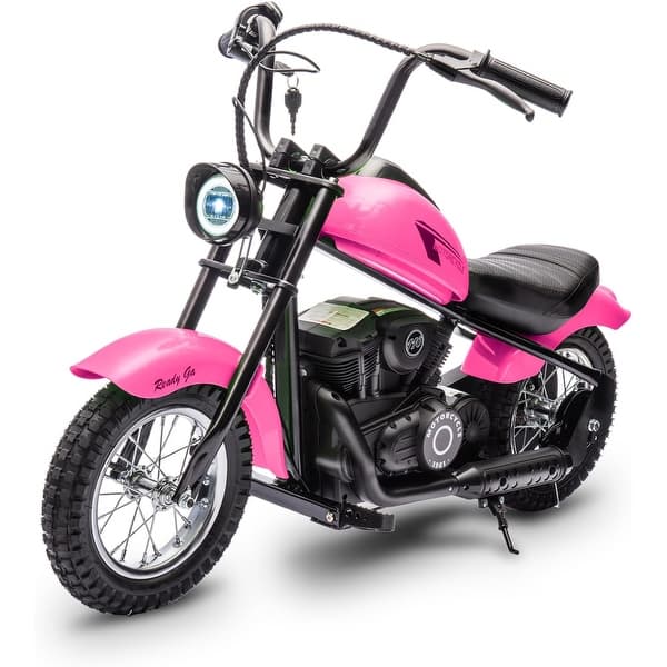 slide 2 of 6, Electric Motorcycle 24V 250W 2 Speeds for Kids Rose
