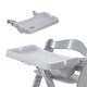 preview thumbnail 12 of 18, hauck Alpha High Chair Tray Table Compatible with Wooden Alpha+ and Beta+, White - 5.17