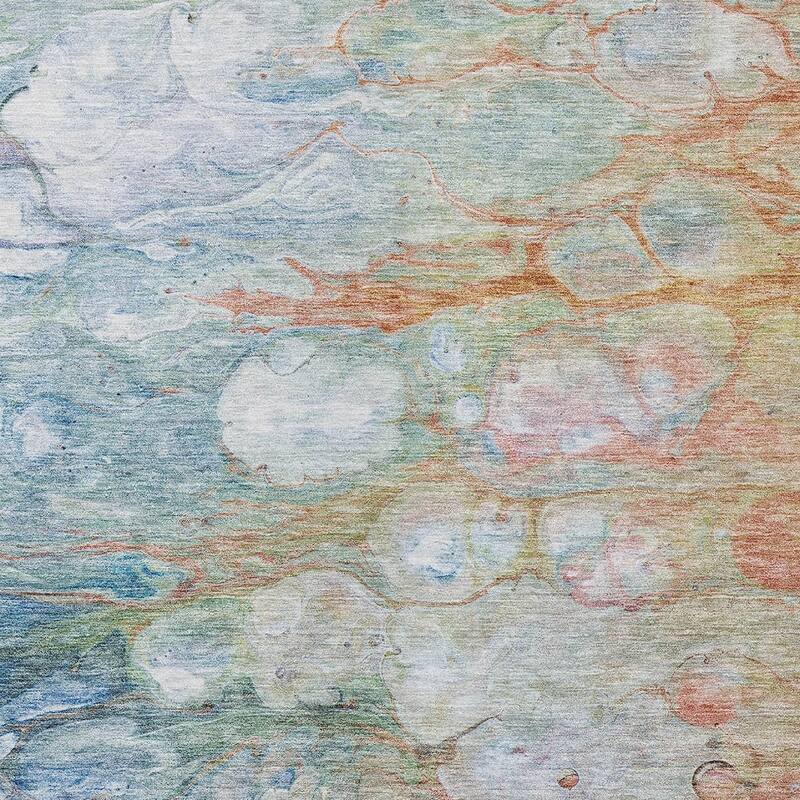 HomeRoots Abstract Transitional Rectangle Outdoor Rug