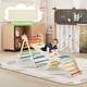preview thumbnail 1 of 7, EROMMY 7-in-1 Wooden Climbing Set, Montessori Indoor Playground, Rainbow Climber – Perfect Gift for Toddlers - N/A Rainbow