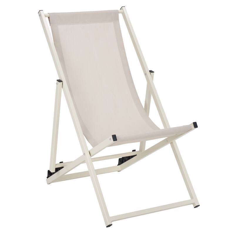 SAFAVIEH Outdoor Malaya Set of 2 Sling Chairs - 36" W x 22" D x 30" H - 36Wx22Dx30H