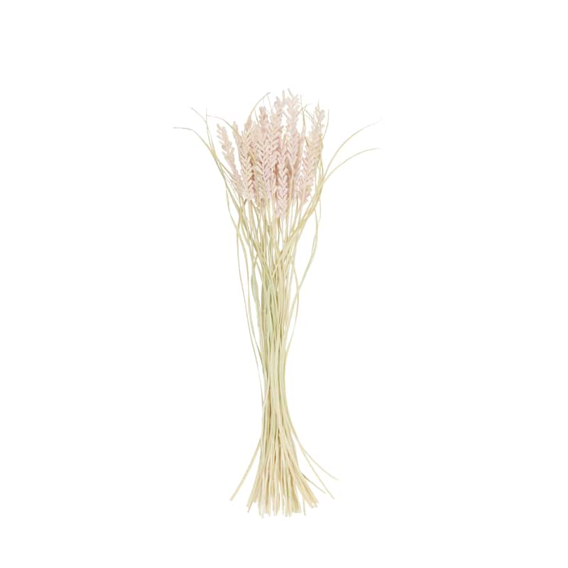 Dried Plant Tall Floral Bouquet Natural Foliage with Cream Stems - Pink or Orange - Roche River Decor
