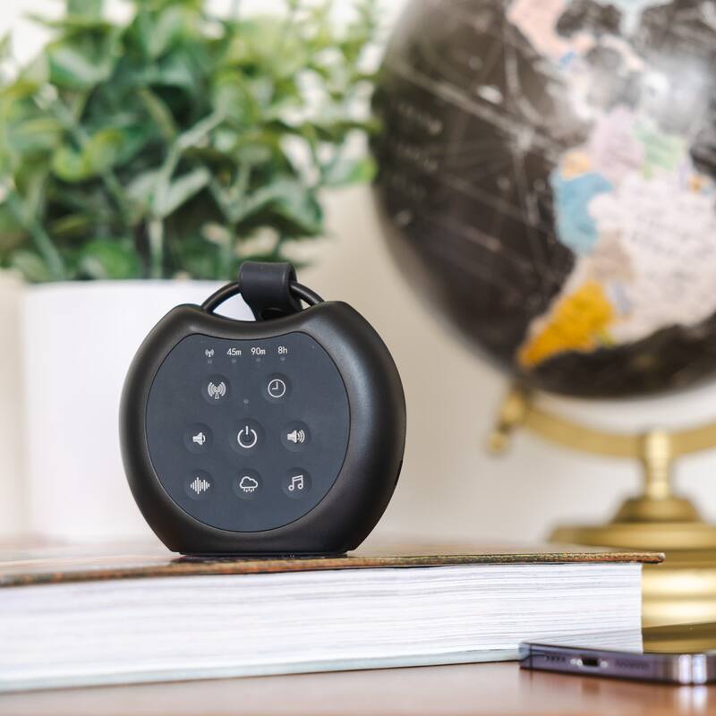 Yogasleep Rohm+ Compact Travel Sound Machine with Wireless Speaker - Black