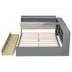 preview thumbnail 3 of 32, L-Shaped Platform Bed with Storage Headboard with Left Shelf and 2 Drawer