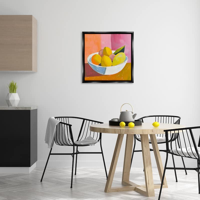 Stupell Bold Kitchen Citrus Fruits Framed Floater Canvas Wall Art Design By Walker Noble