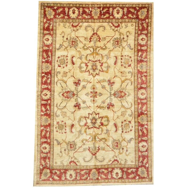 HERAT ORIENTAL Handmade Vegetable Dye Oushak Wool Rug (Afghanistan) 6'9 x 10'6 Bed Bath