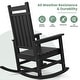 preview thumbnail 61 of 110, Modern High-Back Rocking Adirondack Chair All Weather