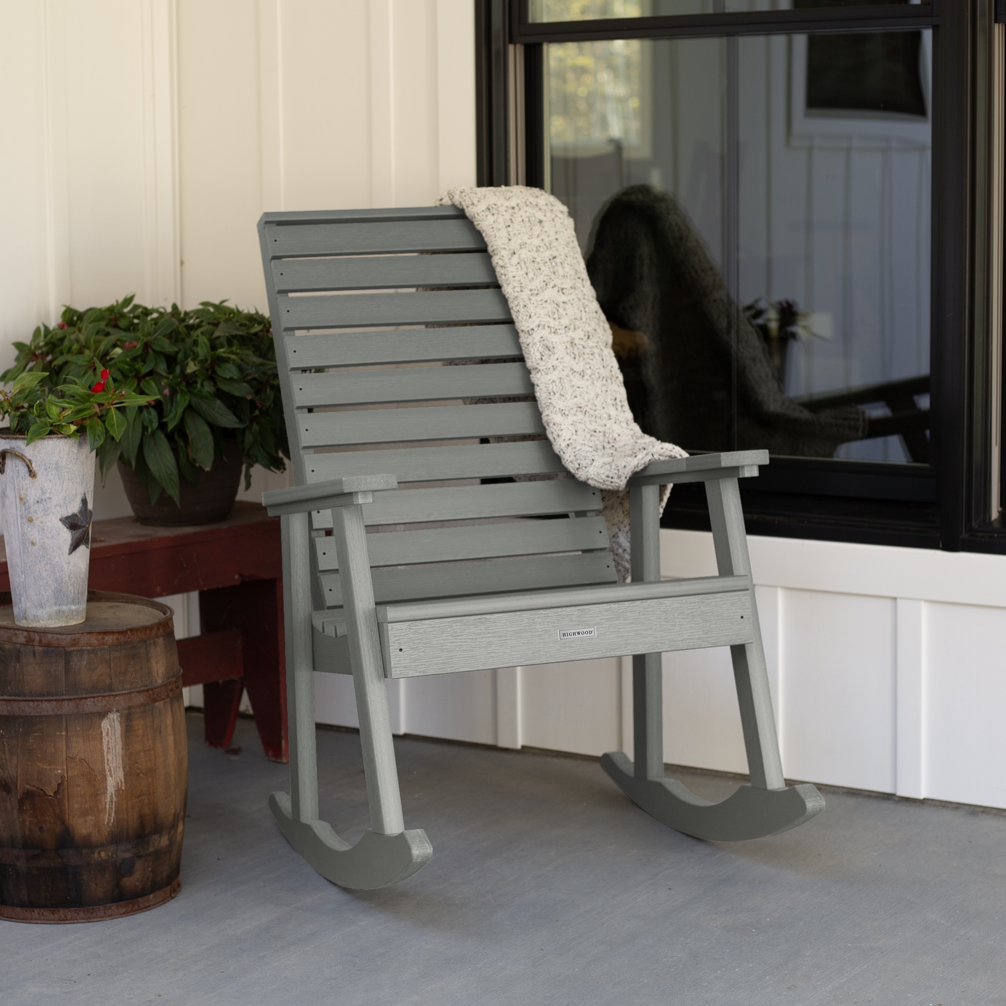 HIGHWOOD Eco-friendly Synthetic Wood Rocking Chair