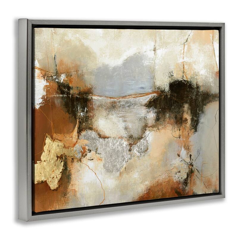 Stupell Unique Earthy Abstraction Framed Floater Canvas Wall Art Design By Design Fabrikken