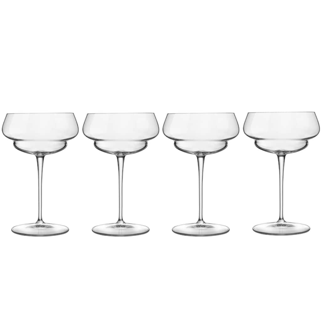 Luigi Bormioli Set of 4 Backdoor 20s Great Gatsby Cocktail Glasses - 10 oz