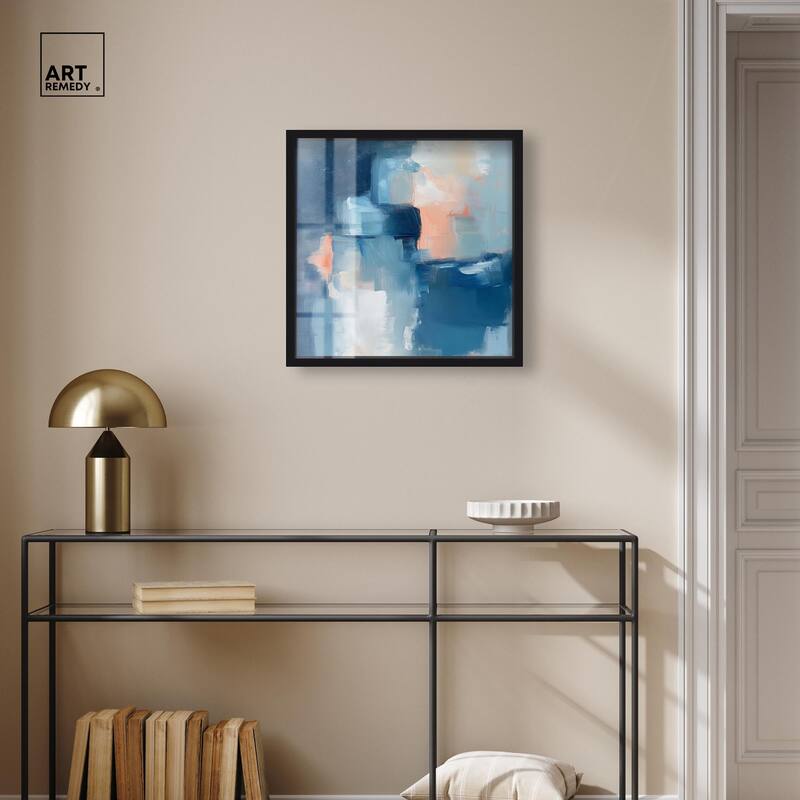 Whispering Blue I Shadowbox by Art Remedy