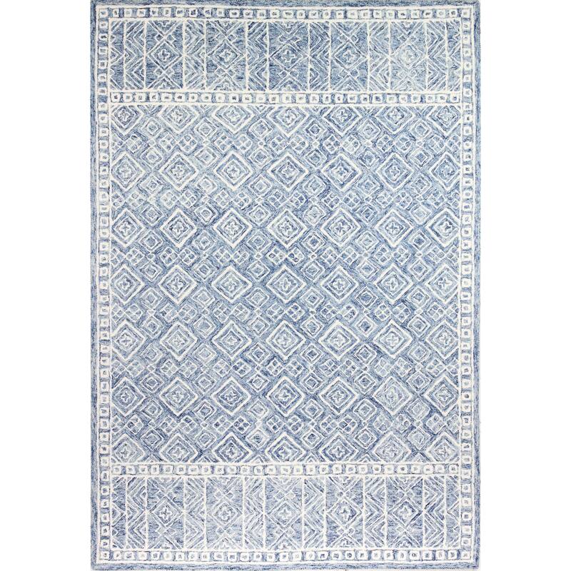 Bashian Nevin Transitional Hand Tufted Area Rug - 3'6" x 5'6" - Blue