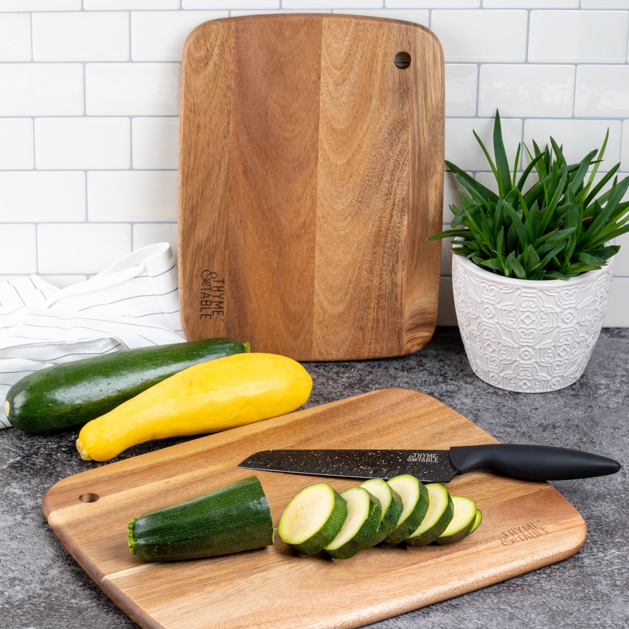  Extra Large Thin Acacia Wood Cutting Board - Thin Large Wooden  Cutting Board for Kitchen w/Juice Grooves and Handles - Best Kitchen Cutting  Boards for Chopping and Slicing or as a