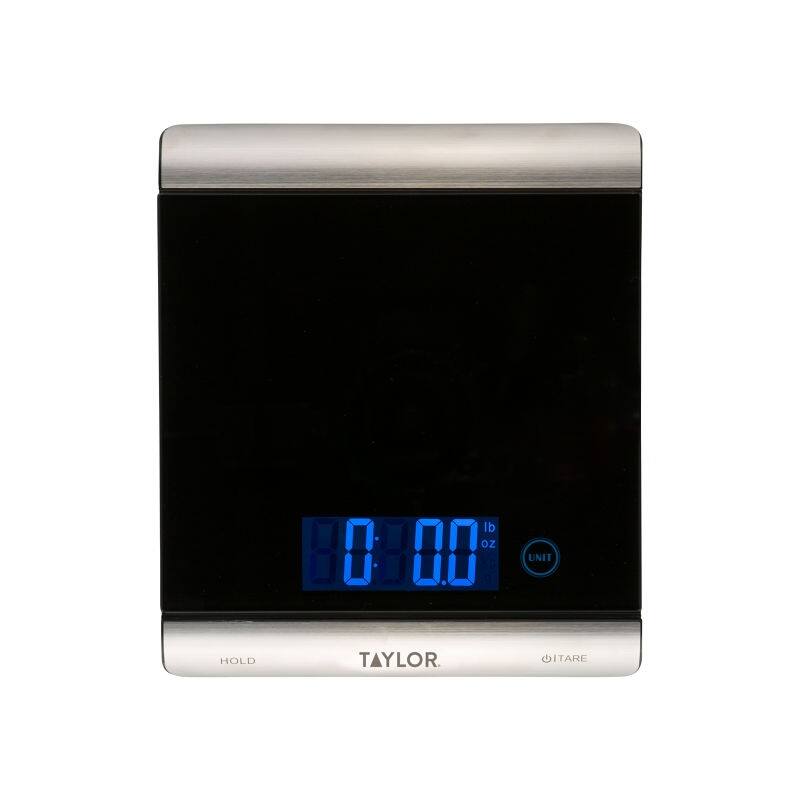 Taylor Ultra High 33-Lbs Capacity Digital Kitchen Scale - Black