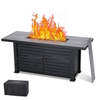 57 Inch Propane Fire Pit Table - 57