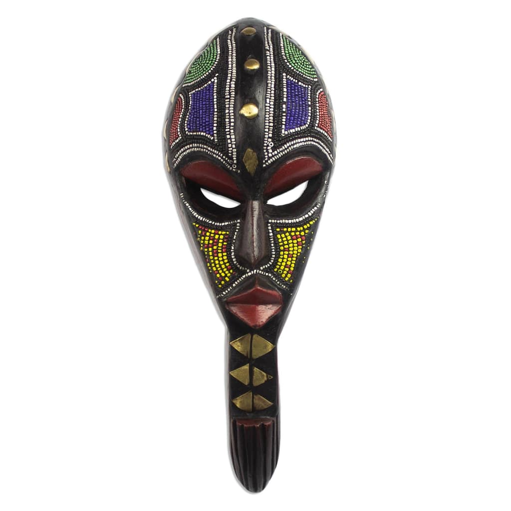 Novica Kimoni African wood mask