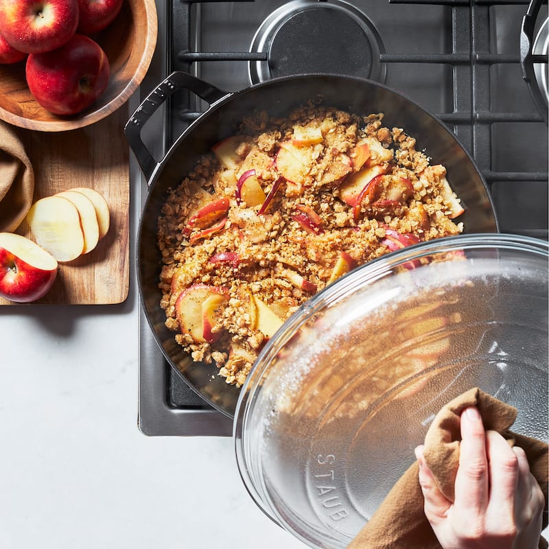 STAUB Cast Iron 3.5-qt Braiser with Glass Lid