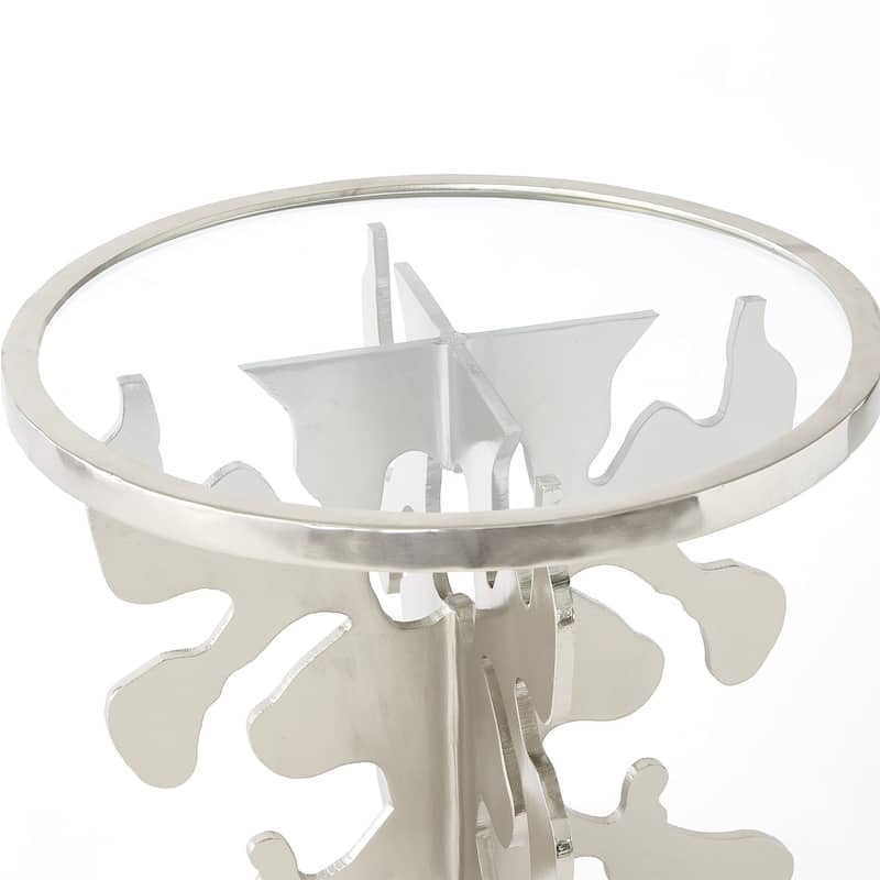 Ink Blot Side Table-Nickel