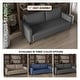 preview thumbnail 10 of 38, Inno 3-Seater Modern Leather Sofa Couch with Solid Wood Frame, Stainless Steel Legs and Detachable Back Cushions