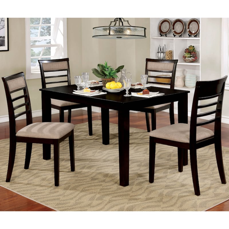 Keso Rustic Solid Wood 5-Piece Dining Set by Furniture of America