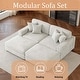 preview thumbnail 81 of 131, Oversized Chenille Modular Sectional Sofa Conversation Set with 2 Ottomans