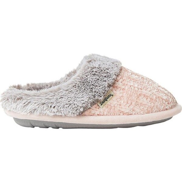 women's dearfoams chenille knit clog slippers
