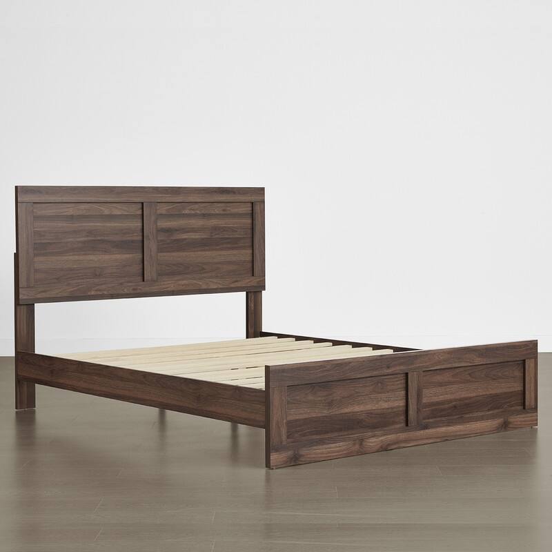Spruce & Spring Scout 3-Piece Solid Wood Bed Set with Platform Bed Frame and 2 Nightstands