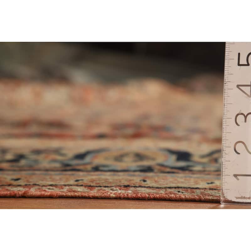 Hand Knotted Oriental 100% Wool Carpet Traditional Medallion Oranges & Rust Mahal Area Rug - 14' 5'' X 10' 11''