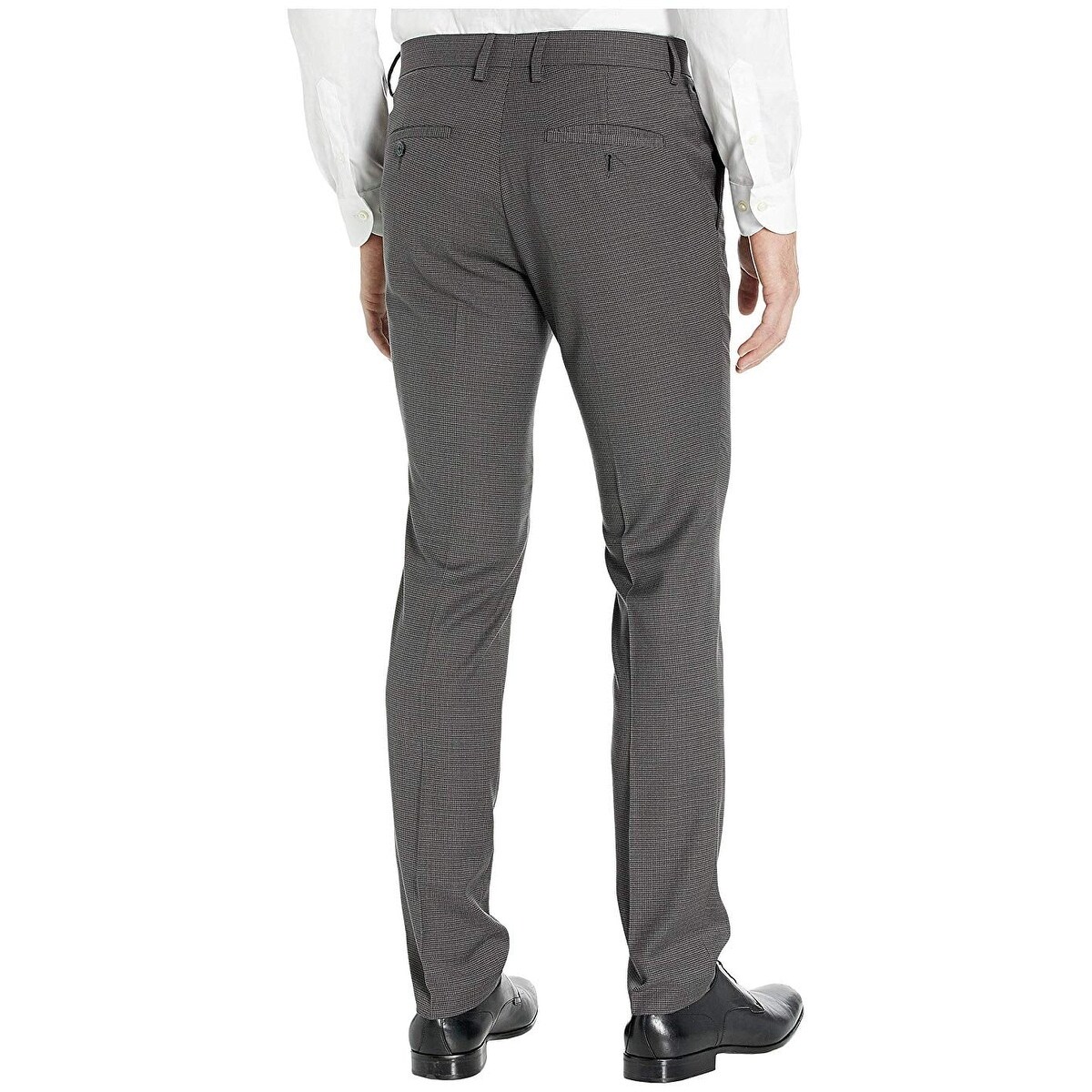 slim fit dress slacks Men's Performance Blue Herringbone Dress Shirt (Pattern Button Down)   Twillory
