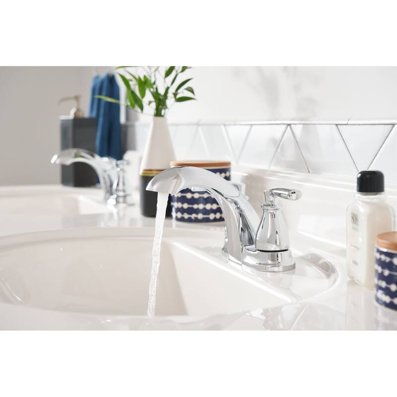 Moen 84532 Hilliard 1.2 GPM Centerset Bathroom Faucet with Pop-Up