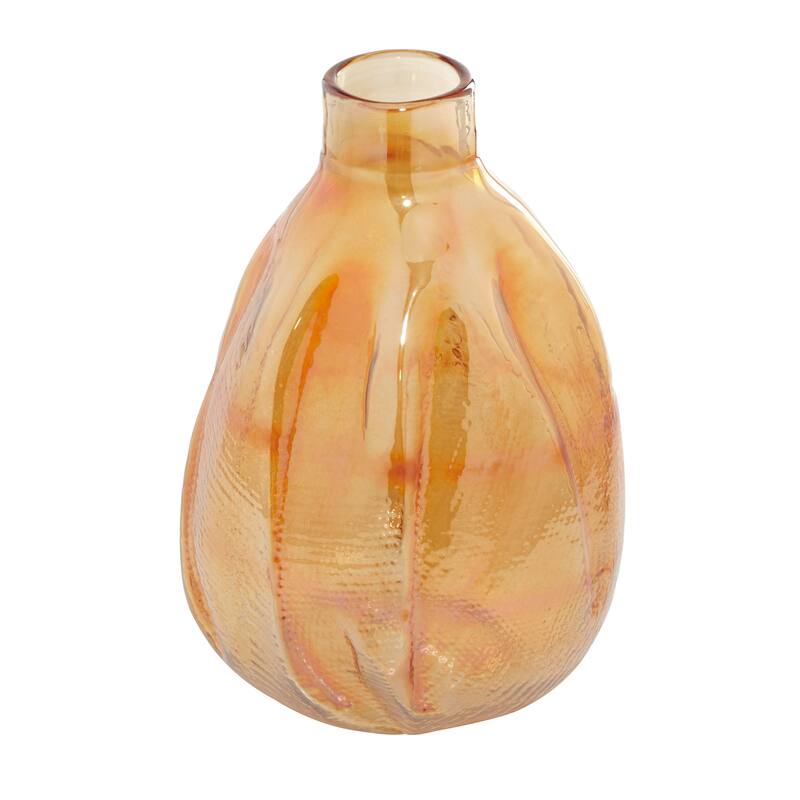 White Glass Contemporary Vase 16 x 11 x 11