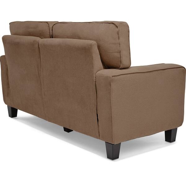 Shop Serta Rta Palisades Collection 61 Loveseat In Kingston Tan Overstock 9963837