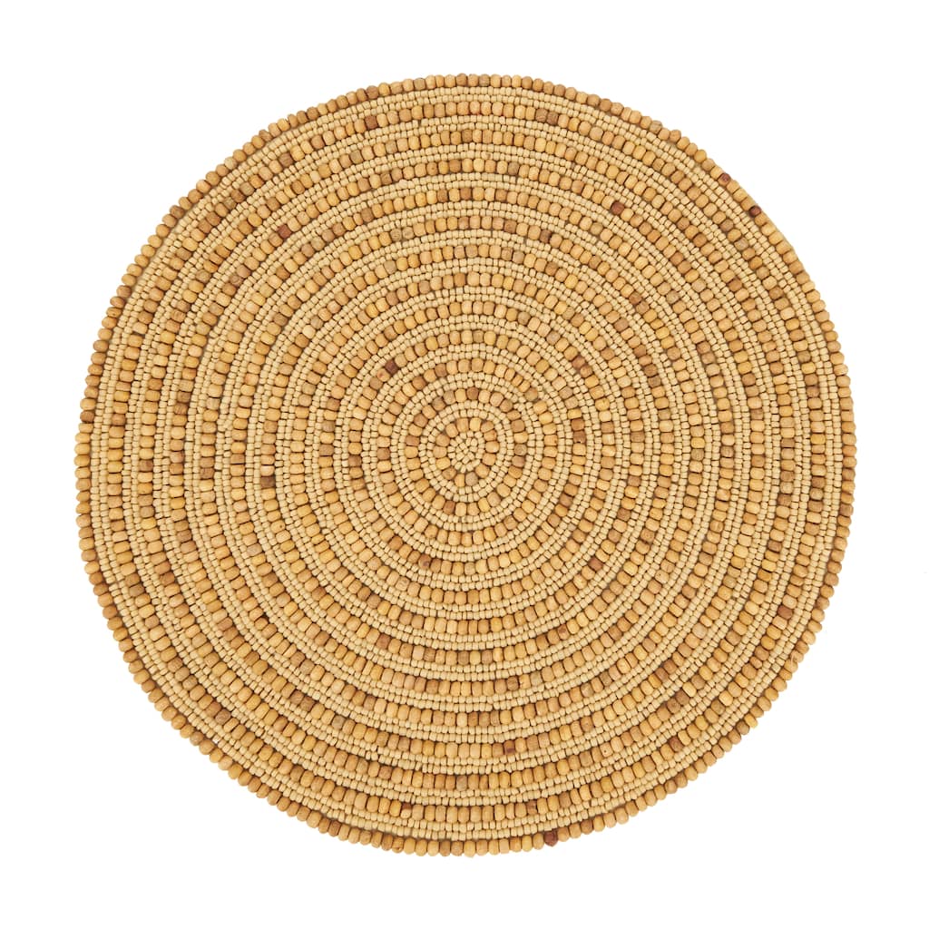 Beaded Spiral Swirl Placemat (Set of 4) - 14"x14"
