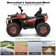 preview thumbnail 13 of 30, 12V Kids Electric 4-Wheeler ATV with 2 Speeds and LED Lights - 44.5" x 27" x 30" (L x W x H)
