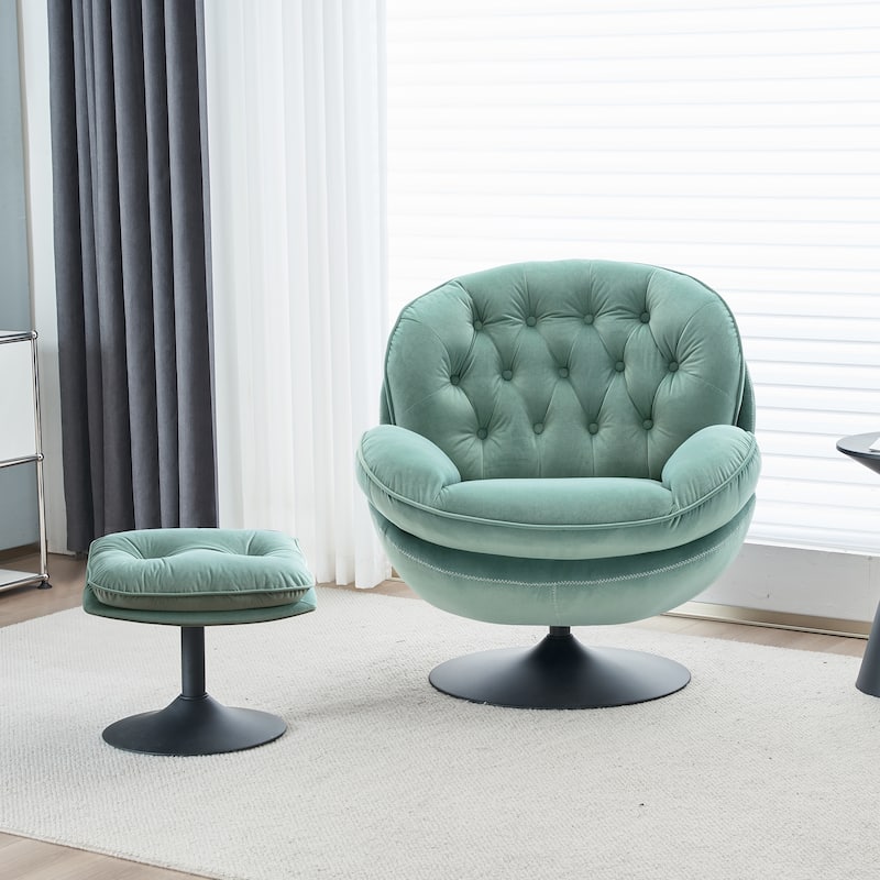 Swivel Leisure Lounge Chair - 33.46 x 31.5 x 32.28