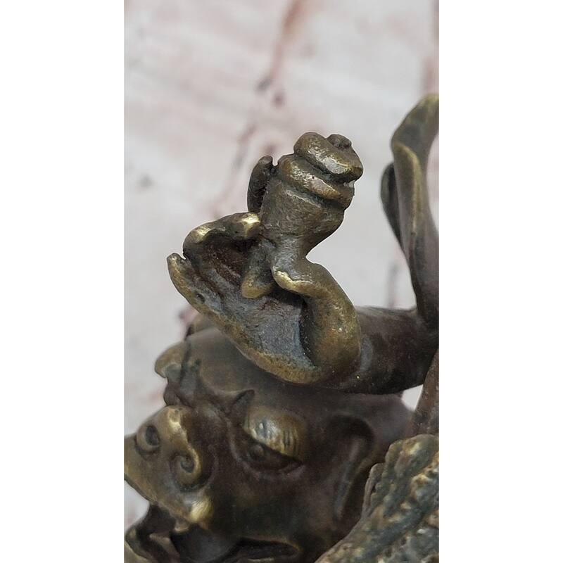 Bronze Vajrayana Deity Statue – Himalayan Protector God Figure Buddhist Art
