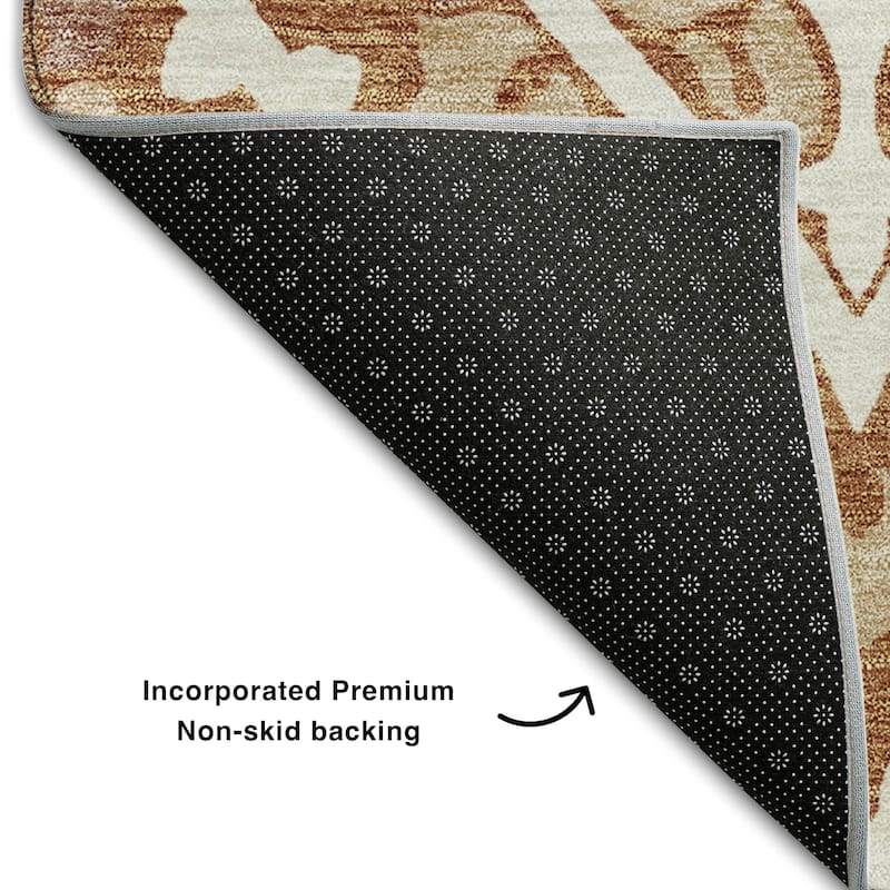 Premium Washable Super Soft Diamond Medallions Mayfield Rug