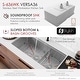 preview thumbnail 10 of 29, Versa36 Undermount 36" Double-bowl Workstation Kitchen Sink - 36" x 19" x 10"