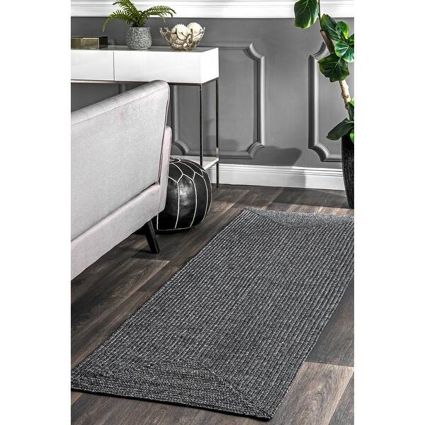 Shop Nuloom Handmade Casual Solid Braided Rug On Sale