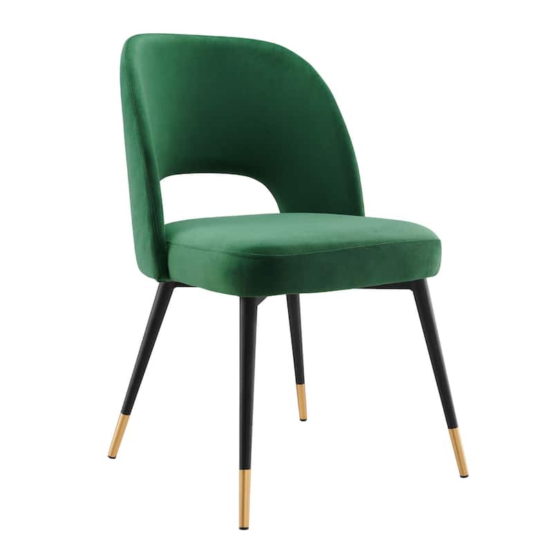 Rouse Performance Velvet Dining Side Chairs (Set of 2)