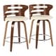 preview thumbnail 3 of 47, Carson Carrington Cranagh 24" Upholstered Counter Stools (Set of 2)