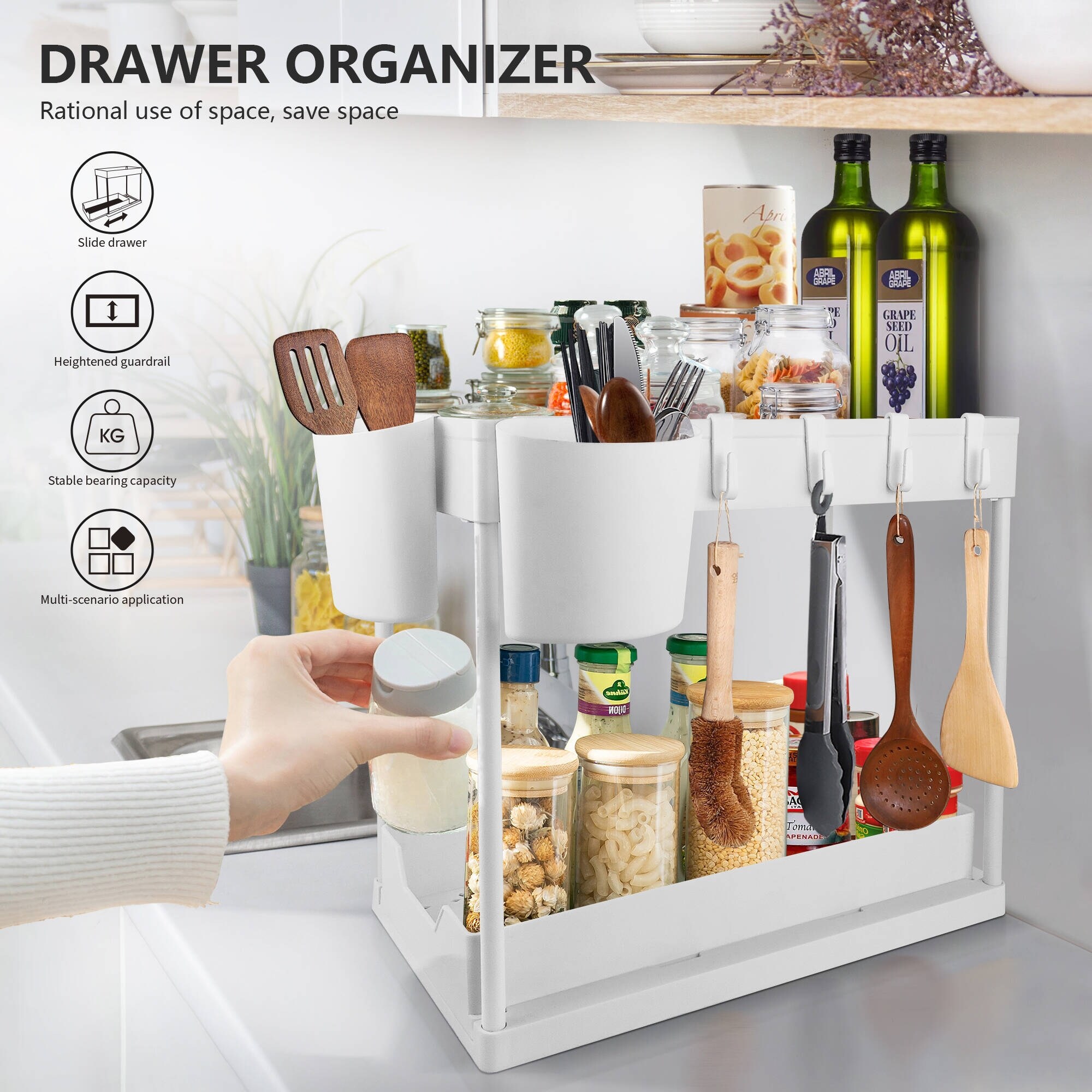 2-Tier Under Sink Organizer with Pull Out Sliding Storage Drawer (Set of 2)  - N/A - Bed Bath & Beyond - 36362933