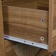 preview thumbnail 5 of 7, Natural Rattan 2 Drawer Side Table Display Rack for Bedroom Nightstand Side Table Bedroom Storage Drawer Bedside End Table