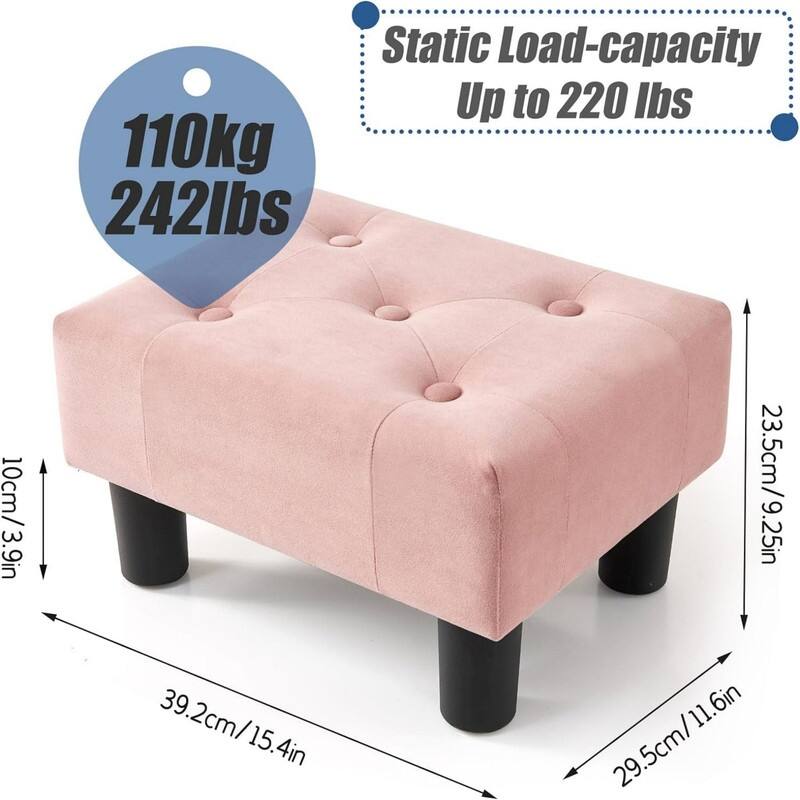 Stable Footrest Ottoman for Living Room